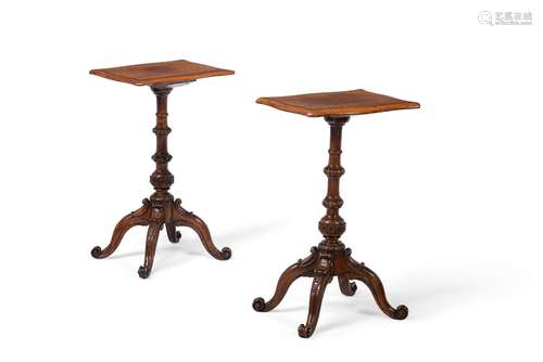 A PAIR OF EARLY VICTORIAN MAHOGANY TABLES, CIRCA 1840