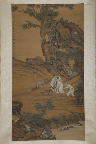 A Figure Story Painting by Tang Bohu.