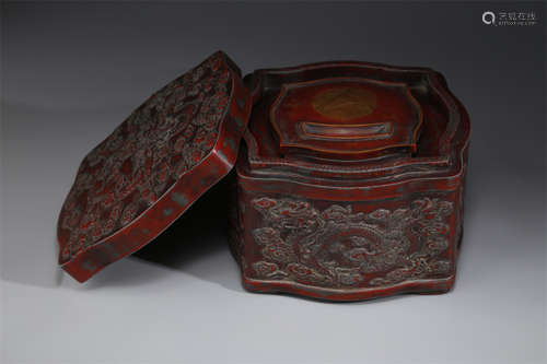 A Duanzhou Inkstone with Dragon Design.