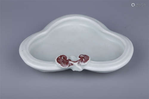 A Ganoderma Shaped Porcelain Brush Washer.