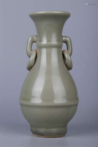 A Two-Ear Porcelain Display Bottle.