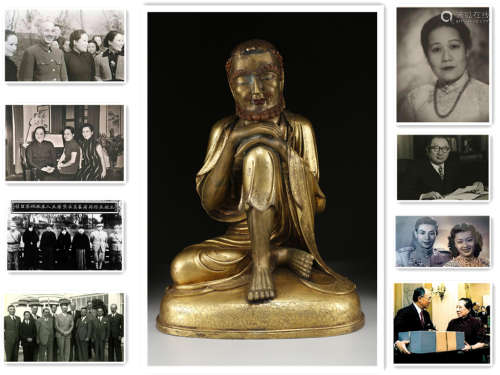 A Gilt Copper Self-Penance Buddha Statue.