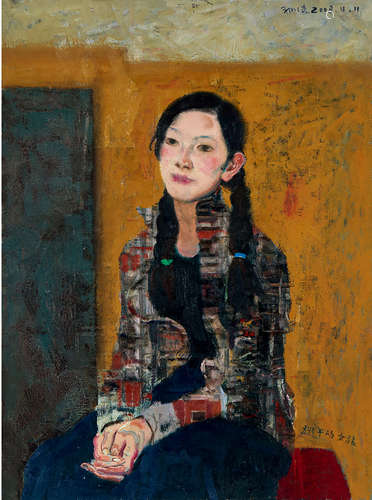 孙浩 2008 跳舞的女孩 布面油画