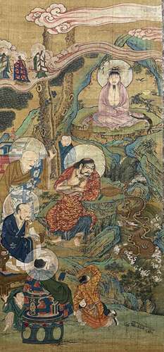 A MING DYNASTY FIGURE PAINTING