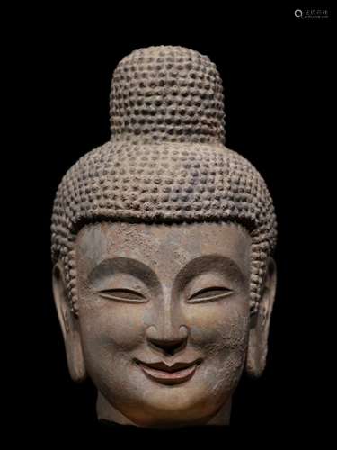 A NORTHERN WEI QINGZHOU BUDDHA HEAD