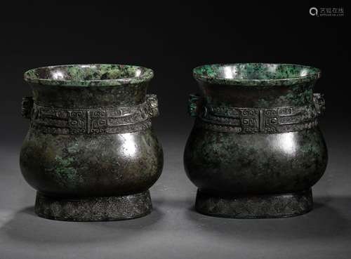 A WARRING STATES PERIOD BRONZE ZUN