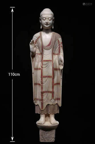 A NORTHERN QI SAKYAMUNI STATUE