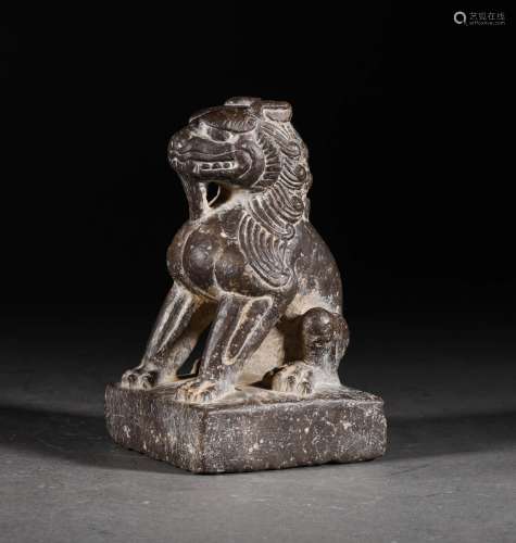 A Tang Dynasty BLUE STONE lion