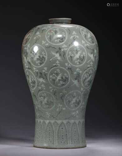 A Song Dynasty - Celadon PLUM BOTTLE