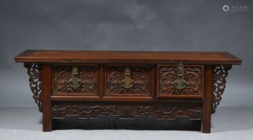 A MING DYNASTY HUANGHUALI ALTAR TABLE