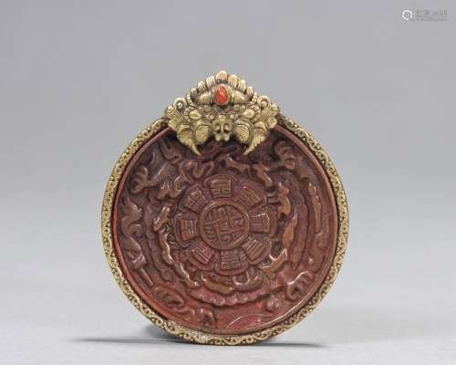 銅制藏傳佛教法盤
