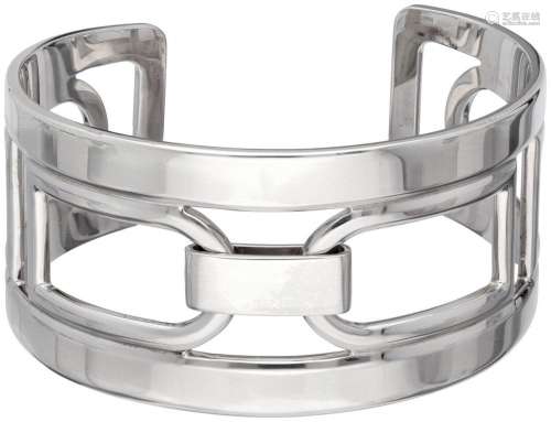 Sterling silver Delvaux cuff bracelet.