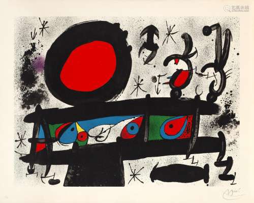Joan Miró "Homenatge à Joan Prats" 1971 lithograph...