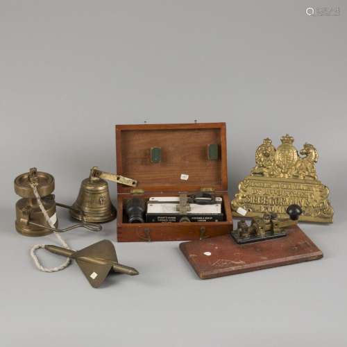 A lot comprising various items, a.w. Stuart's Marine Di...