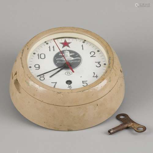 A Vostok (BOCTOK) Naval submarine wall clock, Russia / forme...