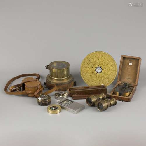 A lot comprising various items, a.w. a theatre binocular, 20...