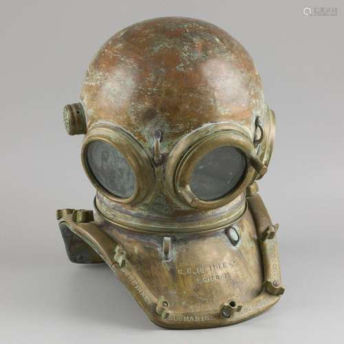 A 12-bolt brass diving helmet by C.E. HEINKE & Co. LTD, ...