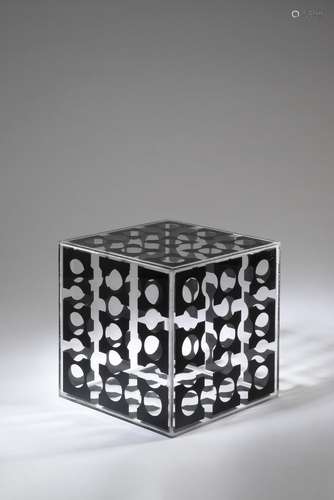 Victor Vasarely "Cubo" 1970 screenprint on perspex...