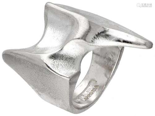 Sterling silver 'Pegasus' ring by Björn Weckström ...