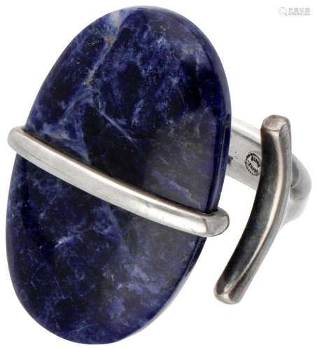 Sterling silver no.190 ring with sodalite by Vivianna Torun ...