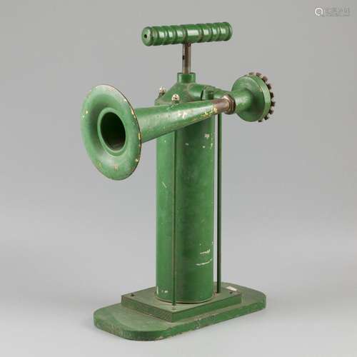 A foghorn with handpump ,first half 20th. C.