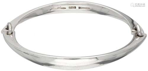 Sterling silver bangle bracelet by Bent Gabrielsen for Hans ...