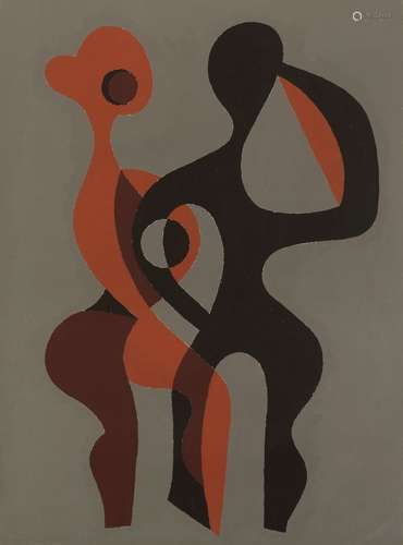 Leon Gischia "Untitled" 1970-71 tempera on paper c...