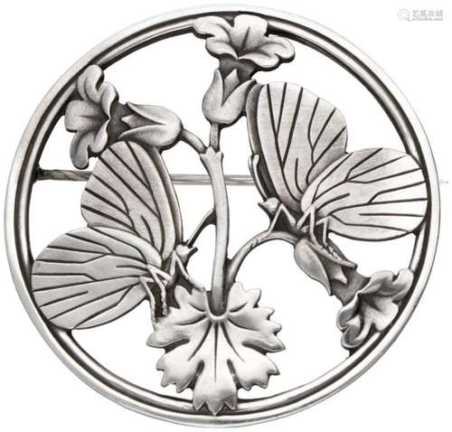 Sterling silver no.283 'Butterflies' brooch by Arn...