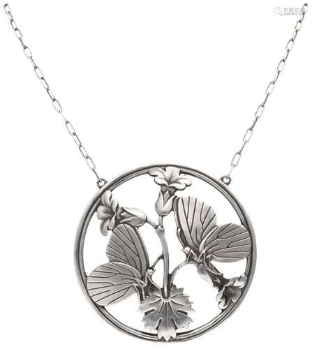 Sterling silver necklace with no.105 'Butterflies'...