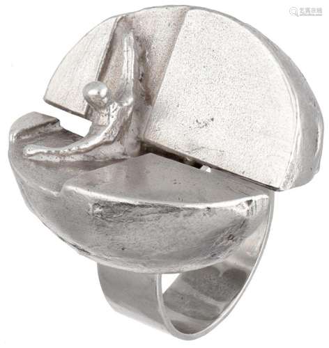 Sterling silver 'Ikaros' ring by Finnish designer ...