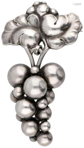 Sterling silver no.217B 'Moonlight Grapes' brooch ...