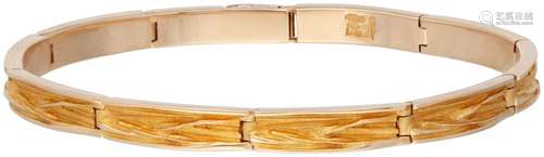 14K. Yellow gold 'Shimmer' bracelet by Finnish des...