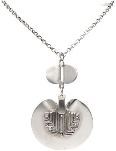 Sterling silver necklace with pendant by Norwegian designer ...