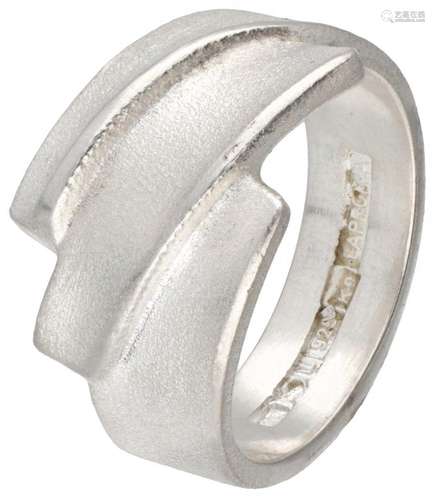 Sterling silver 'Electra' ring by Finnish designer...