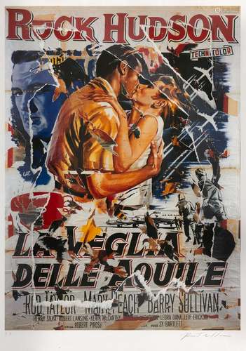 Mimmo Rotella "Untitled (La veglia delle aquile)" ...