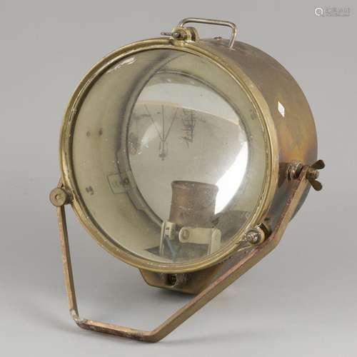 A brass navy lantern/ spotlight/ signalling lamp, England(?)...