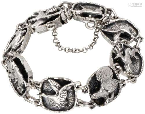 835 Silver Blachian Antik Schmuck Art Nouveau style bracelet...