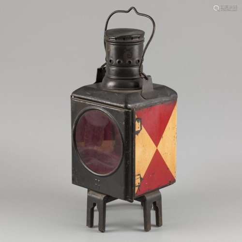 A signal-lantern, England, late 19th century.