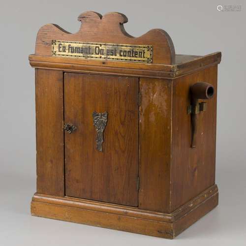 A soft wood smokers cabinet.