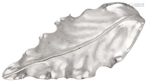 958 Silver leaf shaped brooch by award winning artist silver...