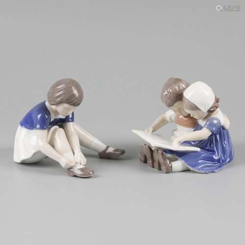 A lot comprising (2) figurines, Royal Copenhagen, Denmark, 2...