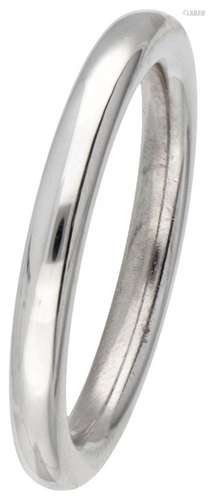 14K. White gold Bron 'Stax' stacking ring.