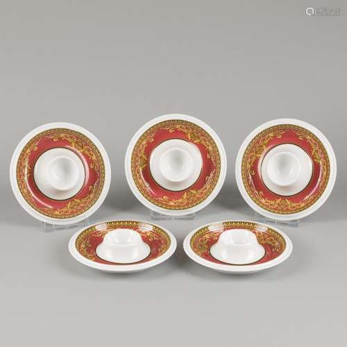 Paul Wunderlich - (5) porcelain egg cups. Rosenthal for Vers...