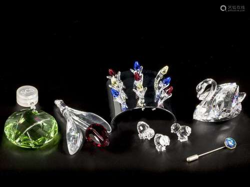 (8) part lot Swarovski miniatures.