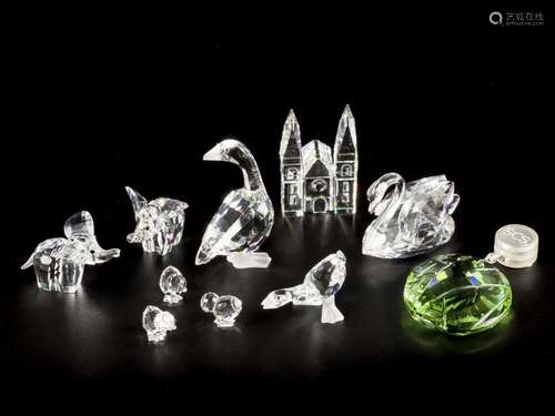 (10) part lot Swarovski miniatures.