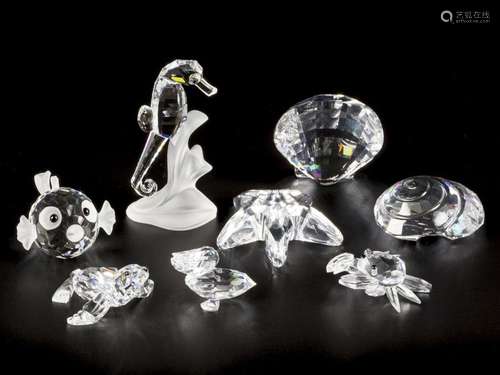 (8) piece lot Swarovski miniatures