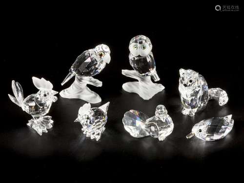 (7) part lot Swarovski miniatures.