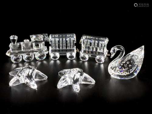 (6) piece lot Swarovski miniatures