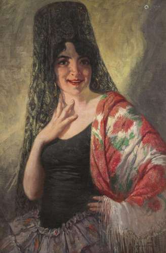 Julien 't Felt, Portrait of a Spanish beauty.