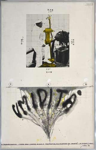 Fabrizio Plessi "Umidità" 1973 mixed media on emul...